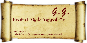 Grafel Gyöngyvér névjegykártya